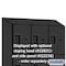 Salsbury Industries 4 Tier Designer Locker, 54"Wx76"Hx21"D, 12 Door, Black 18-24361BLK - alternate 6